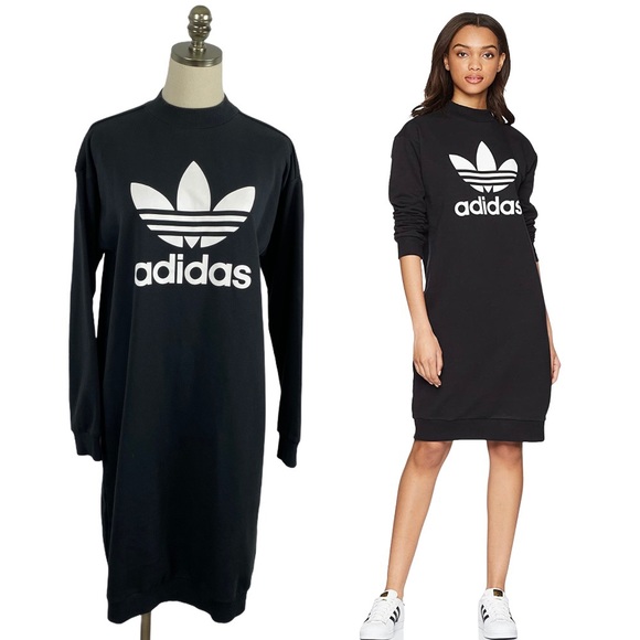 adidas trefoil crew dress